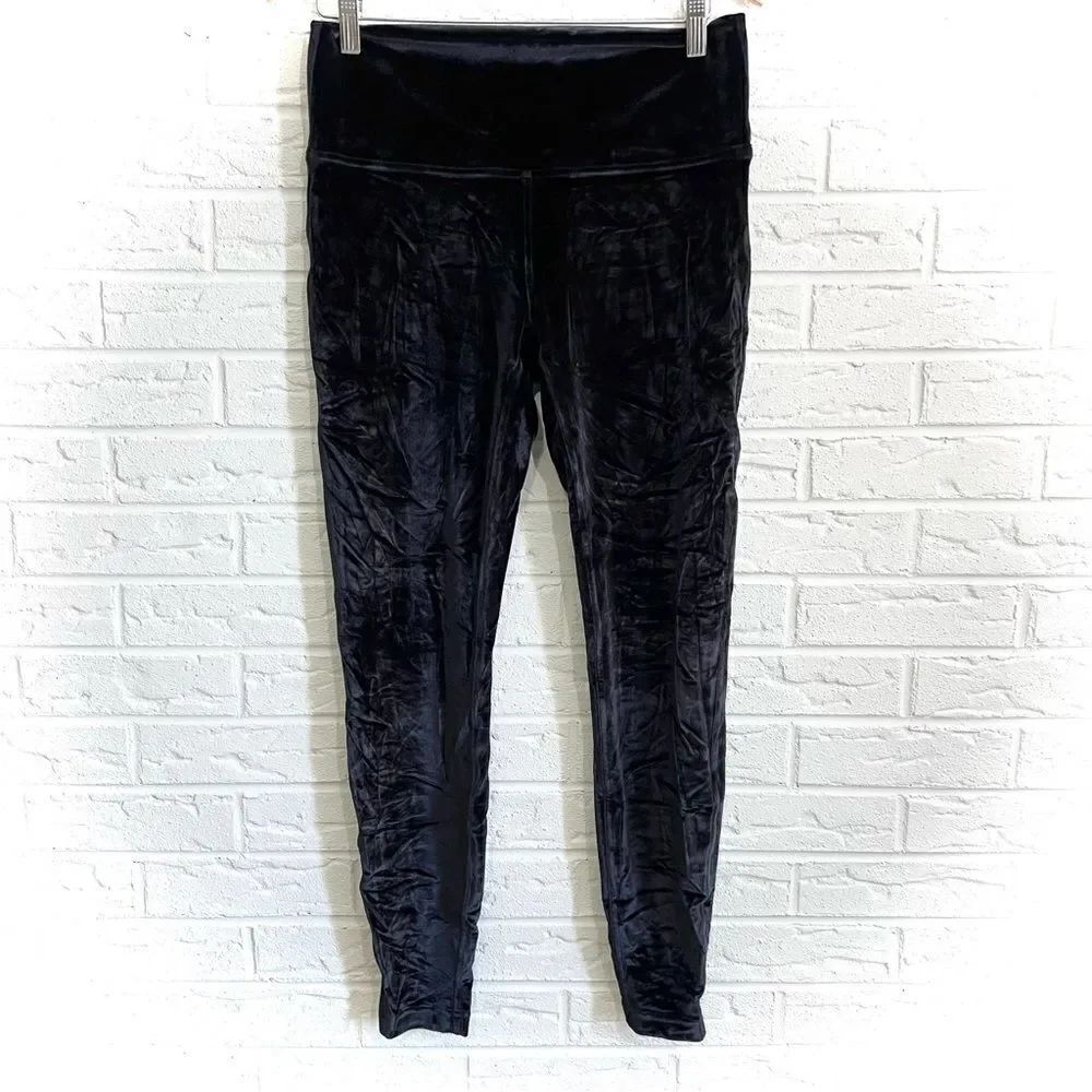 Lululemon Wunder Lounge High-Rise Tight 28” Crushed Velvet Size 12